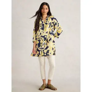 White Stuff Blake Linen Collared Tunic
